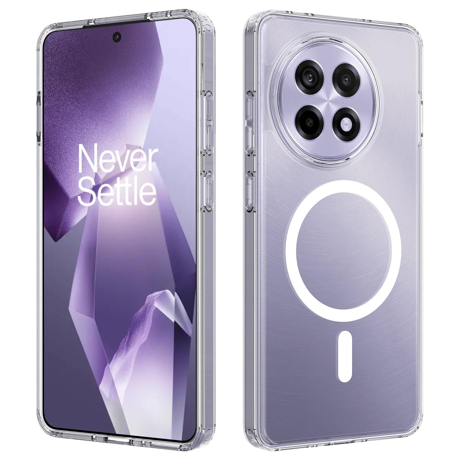 

For OnePlus Ace 5 5G/OnePlus Ace 5 Pro 5G/OnePlus 13R 5G Clear Phone Case Compatible with MagSafe TPU+Acrylic Back Cover Clear