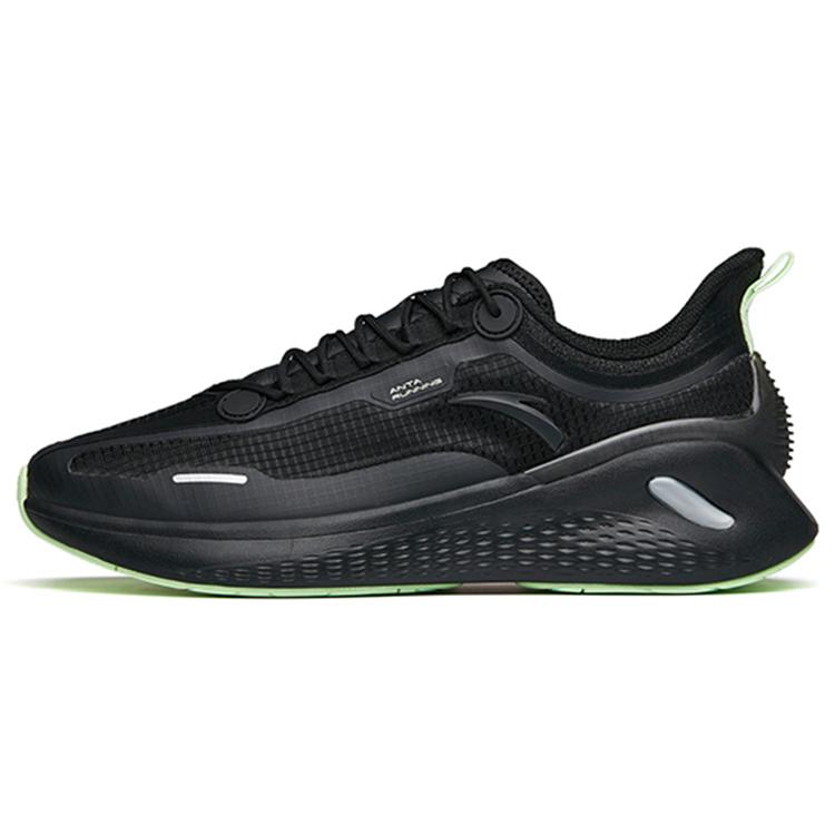 

New Anta Breaking Wind Cushioning Anti Slip And Wear Resistant Low Top Running Shoes Men s Black 912135510-6 44.5