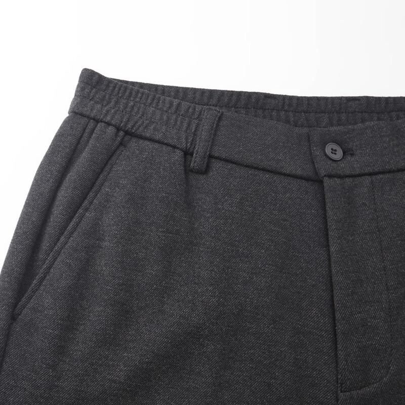 Shanshan Men's Cashmere Blend Brushed Straight-Leg Casual Pants