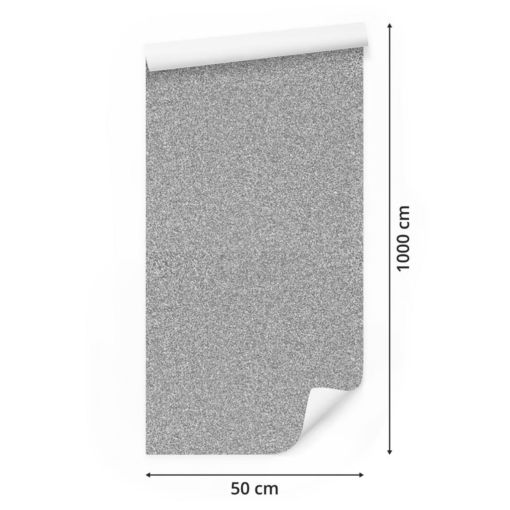Light gray and gray glitter wallpaper for living room and bedroom 50x1000