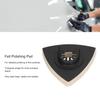 5PCS Triangular Wool Polishing Pad 3.1 Inch Felt Polishing Pads with Alloy Steel Base for Oscillating Tools Metal Stone Surface Detailing Work