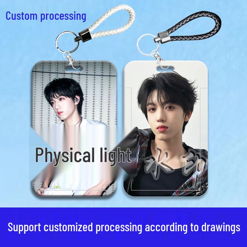 Zhang Guiyuan Student Sliding Card Holder - Handsome Sleeve for Campus, Transportation, or ID Cards