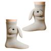 Knitted Animal Socks Warm Floor Socks with Cute Animal Dolls Indoor Winter Socks