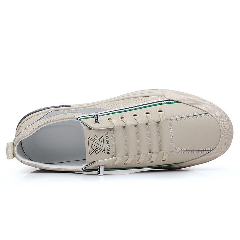 Summer New Men's Shoes Fashionable Versatile Breathable Hollow Men's Casual Shoes Outdoor Sports White Shoes Flat Shoes