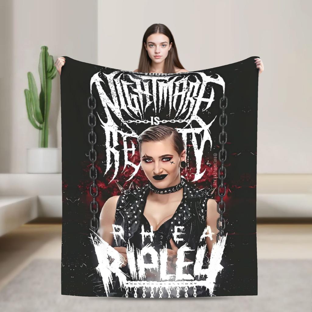 Rhea Ripley Cool Flannel Blanket  Soft Warm Throw Blanket for Home Decor Travel Fashion Bedspread Sofa Bed Cover