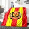 KV Mechelen Print Flannel Blanket High Quality Warm Comfortable Cover for All Seasons Perfect for Gifts Home Decor