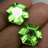 Pair Of 18.25 Ct NATURAL Green Peridot CERTIFIED Fancy Cut Loose Gemstone AAA