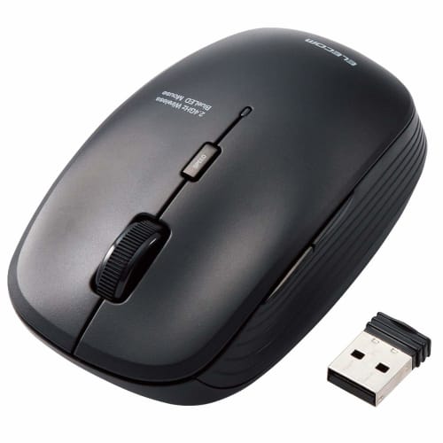 ELECOM Wireless Mouse M-BL21DBKBK 5 Buttons 3 Level Pointer Speed ??Variable Antibacterial Black