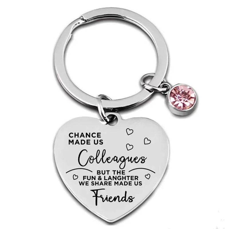 Keychain Steel Stainless Keyring Christmas Friendship Gifts Backpack Pendant