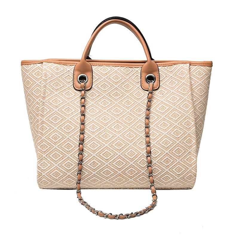 European and American Simple Women's Bag Ethnic Trend Chain Bucket Bag Shoulder Messenger Handbag