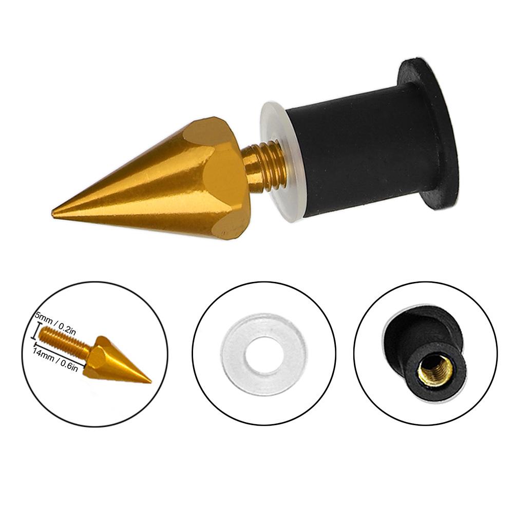 Windshield Wind Screen Spike Bolts M5 Screws Nuts Motorcycle Modification AccessoriesGold