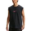 Nike Bumbac Confortabil Susținător Drapat Gât Rotund Vestă Topuri Bărbați IM6145-011