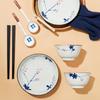 Gonghe Jingpin 8-Piece Retro Floral Dinnerware Set