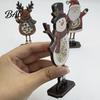 Holiday Themed Home Decor Sets Christmas Table Decoration, Wooden Snowman Santa Claus Reindeer Sign, Standing Tabletop Signs Xmas Centerpiece