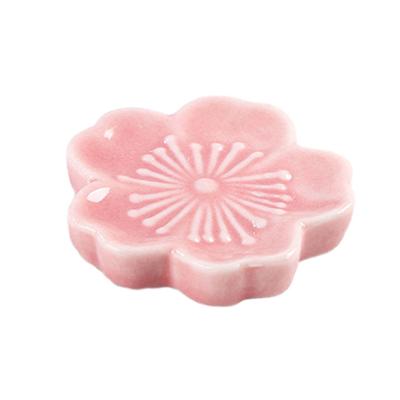 Poggia-bacchette Porta-bacchette in ceramica a forma di Sakura Porta-stoviglie versatile per il ristorante della cucina di casa