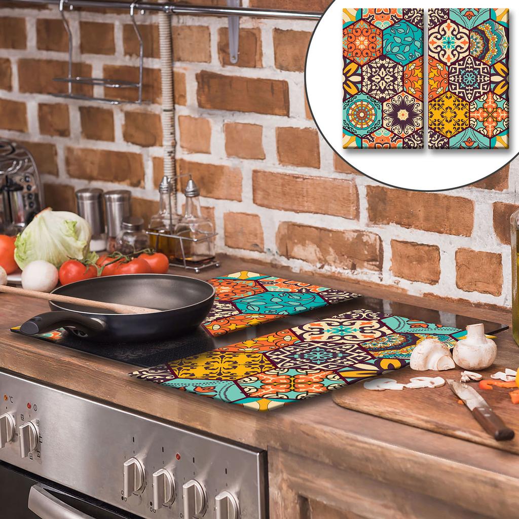Tagliere in Vetro 2X 30X52 Mosaico