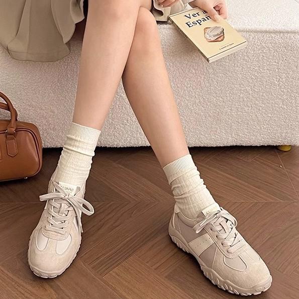 Retro Forrest Gump training shoes women's 2025 new spring super fire women's shoes platform-soled versatile lace-up casual sports shoes
