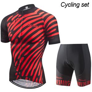 Pro Radsporttrikot Set Herren Radsport Set Outdoor Sport Fahrradkleidung Damen Atmungsaktiv Anti-UV MTB Fahrradkleidung Trage Anzug Set