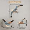 3 Pieces Wooden Bird Wall Art Decoration for Living Room Office Kitchen