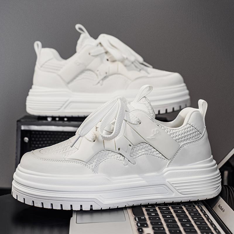 Men's Korean Style Trendy Board Shoes Thick Soled Street Style Fashionable and Versatile Men's Casual Sports Shoes