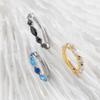 G23 Titanium Color CZ Hinged Segment Clicker Earring Cartilage Nose Hoop Septum Rings Piercing Jewelry