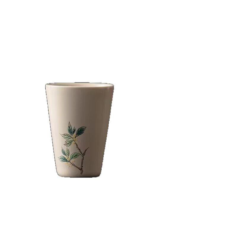Retro Ceramic Tea Cup Master Cup Single Cup Grass And Wood Ash Glaze Colored Tea Cup Kung Fu Tea Set National Style Fragrant Cup