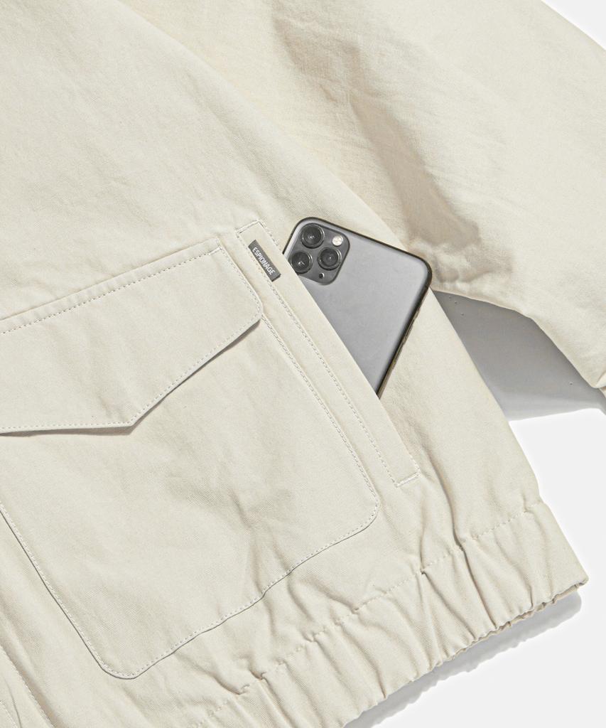 Espionage Flight Bomber Jacket Ecru