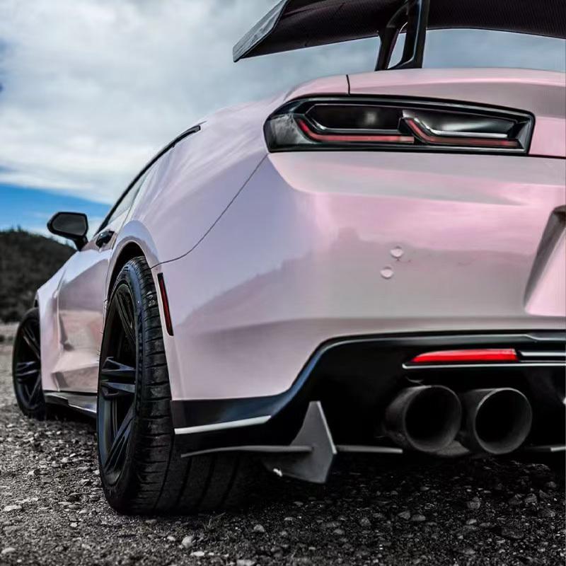 Adatto per Chevrolet Camaro C6 2015-2025 Paraurti Posteriore Spoiler Posteriore Lama del Vento Spoiler a Tre Sezioni Nero Lucido Kit Carrozzeria