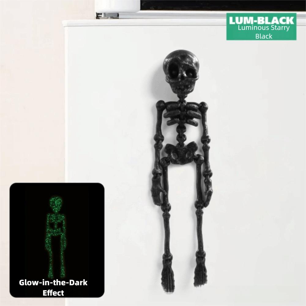 Movable Joints Skull Fridge Magnets Poseable Decorative Magnets  Halloween Decoration