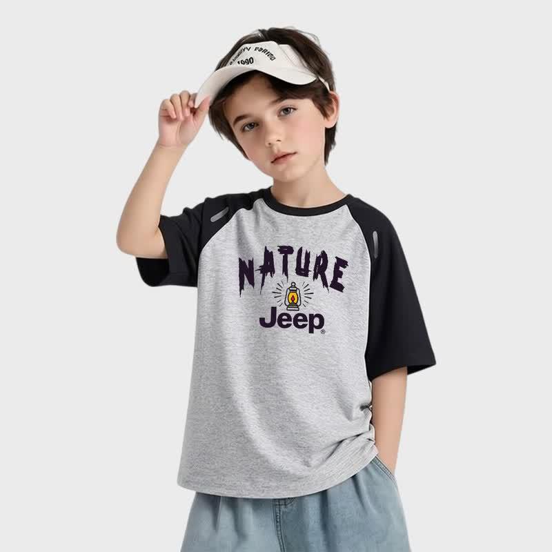 JEEP Children's Breathable Summer Short-Sleeve T-Shirt