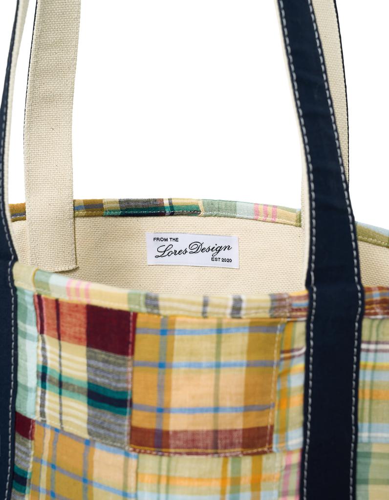 Lores Patchwork Tote Bag - Yellow