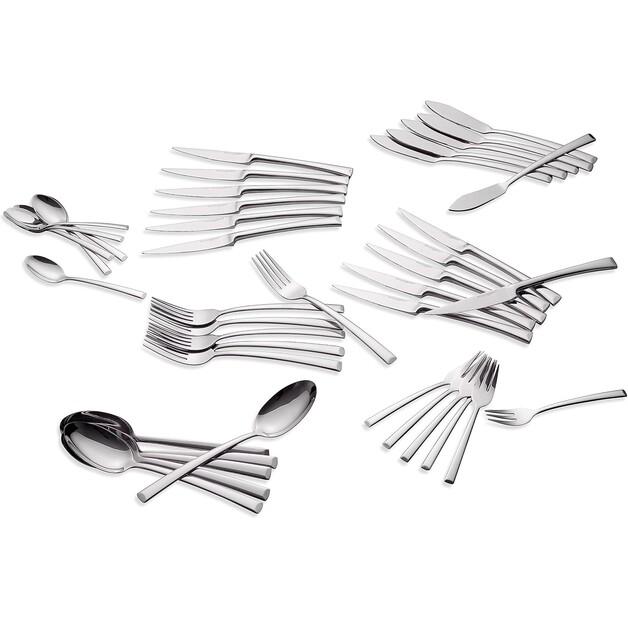 

Набор столовых приборов Echtwerk Avelino, серебристый, 42 шт (EW-BS-0520)