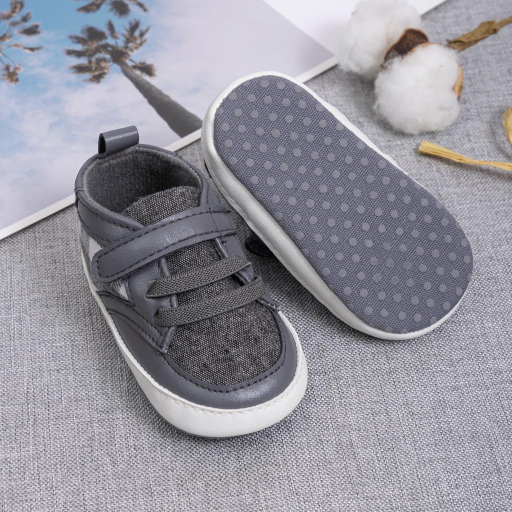 Jesień i Zima Nowe Buty Dziecięce w Kratę Wygodna Miękka Podeszwa Zapinane na Rzep Buty Dziecięce Buty dla Niemowląt Wysokie Trampki Casualowe
