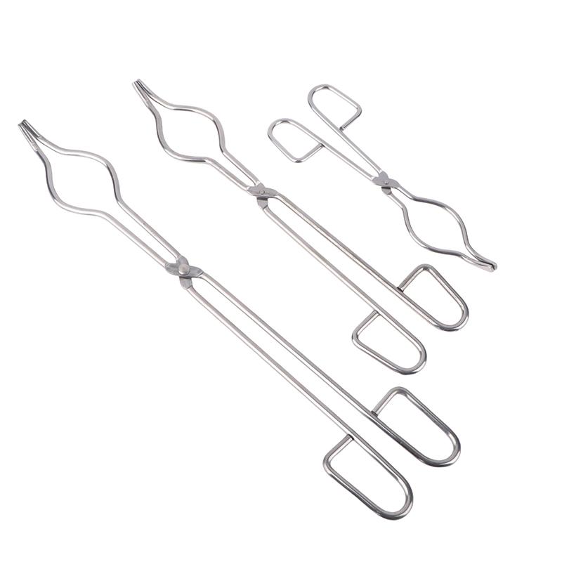 Professional Grade Stainless Steel Crucible Tongs Graphite Melting Plier Holder