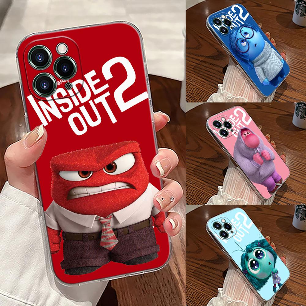 Inside Out Anger Sadness Disgust Phone Case For iPhone 17 Pro Max 17E 11 12 13 14 15 16 Pro Max Plus 17 Air 16E 7 XS Soft Cover