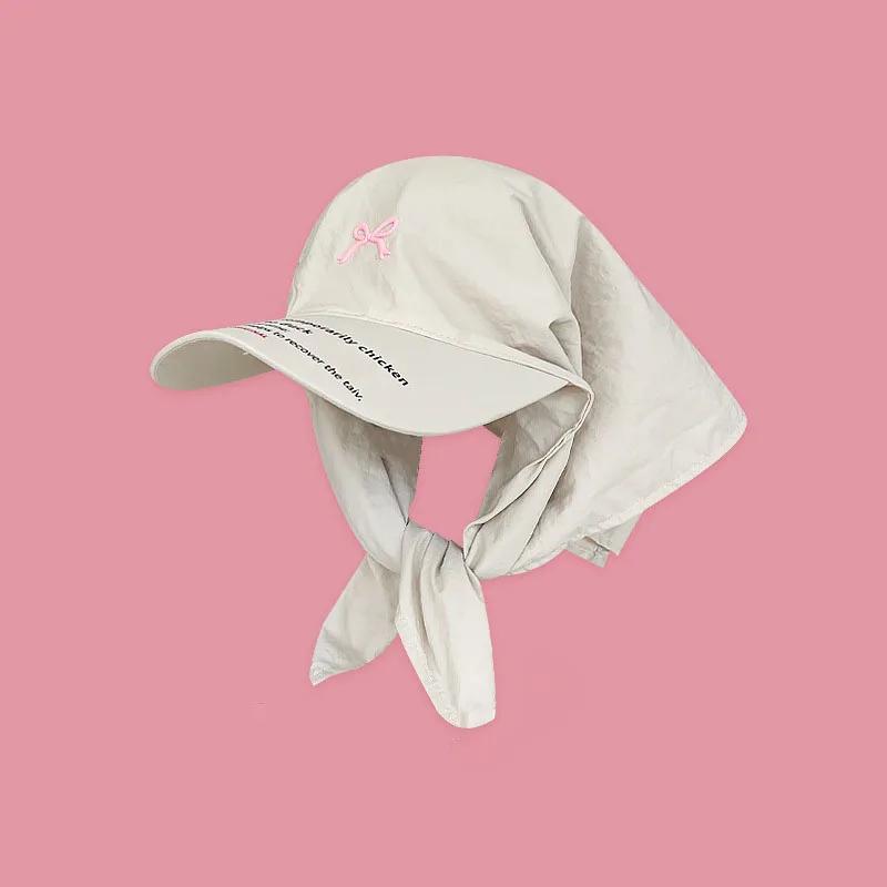 Nuovi Cappelli con Fazzoletto Personalizzati a Colori Coordinati per Donne Estate Viaggio Protezione Solare Versatili Moda con Cinturino Cappelli da Sole Uomini