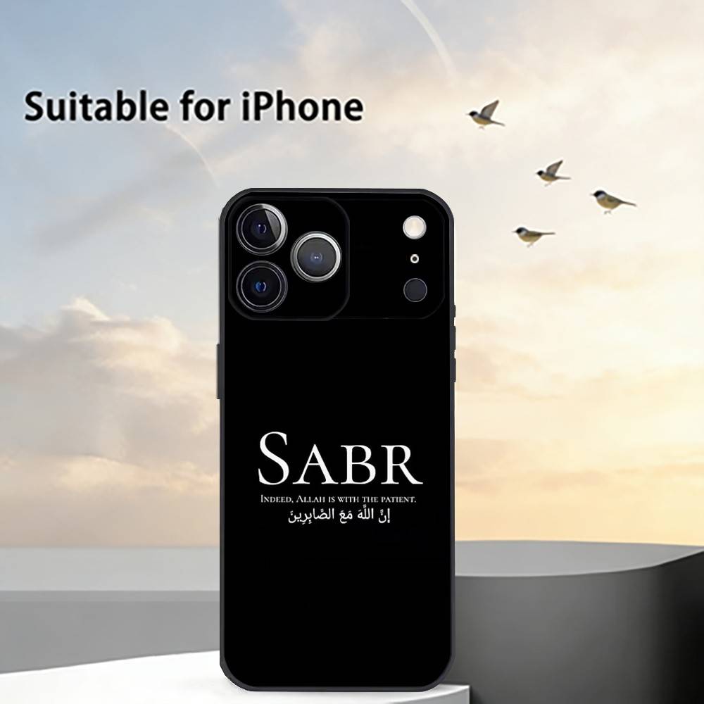 

Quran-Sabr Islam Patience Phone Case Silicone Soft For IPhone 17 16 15 14 13 12 11 X XR Plus Pro Max Plus iPhone16