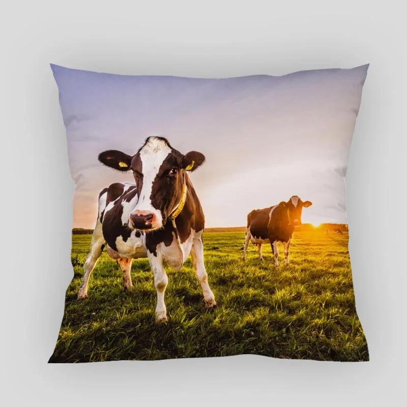 Animals Cow Pillow Cover Customize Pillowcase Modern Home Decorative Pillow Case For Living Room 45X45cm,40X40cm