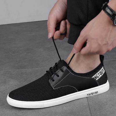 Erkek Ayakkabıları Moda File Loaferlar Nefes Alabilir Yazlık Düz Bağcıklı Rahat Günlük Dış Mekan Spor Ayakkabıları Ayakkabı Erkek Rahat Ayakkabı
