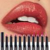 Lippenstift in 10 Farben, Perlenglitzer-Lippenstift, feuchtigkeitsspendender, nackter Lipgloss, hochpigmentiert, langanhaltend, antihaftbeschichteter Becher, samtiger Lipgloss, Geschenk zu Weihnachten