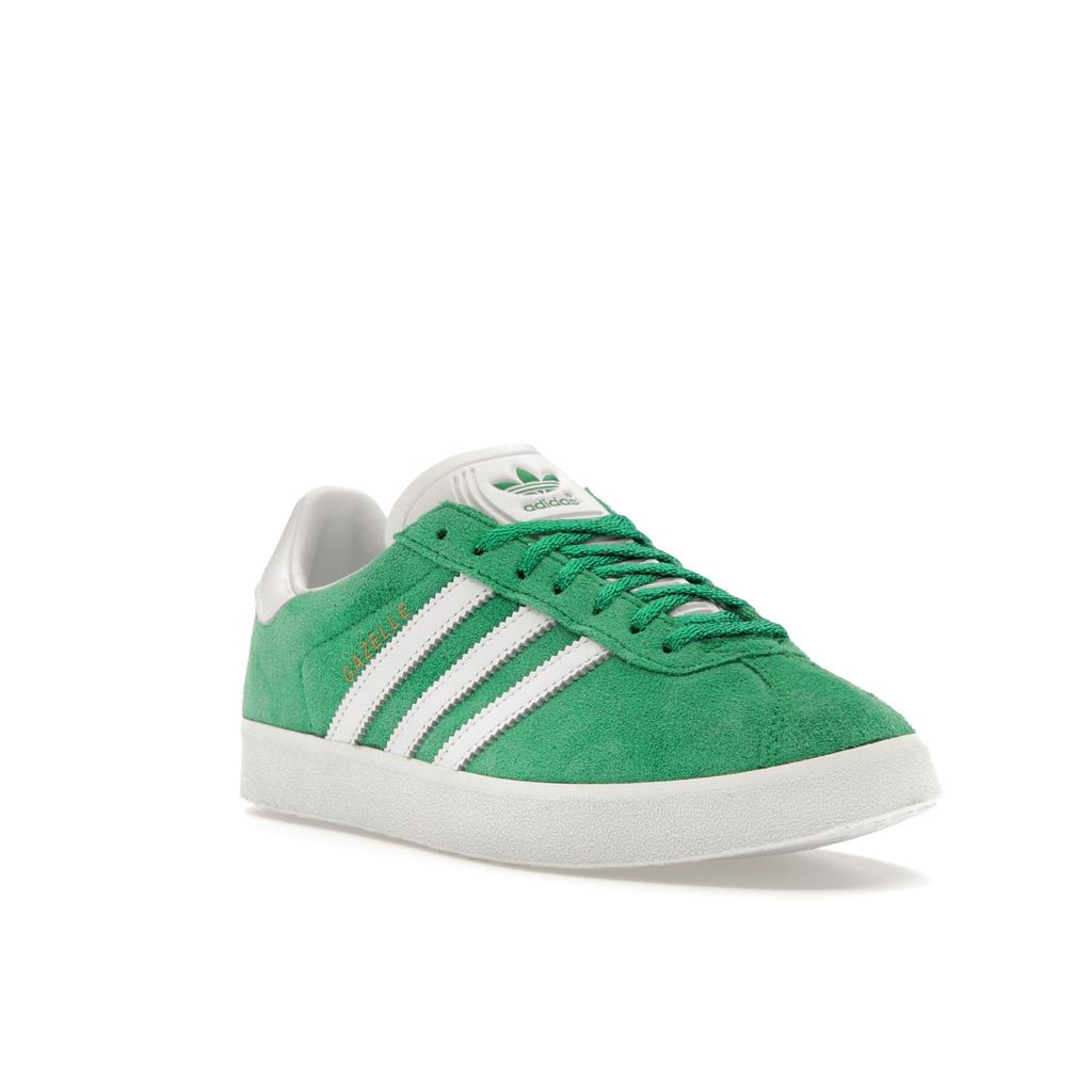 Adidas Gazelle 85 Green White Unisex Sneakers Cloud-White Gold-Metallic IE2165