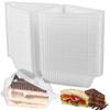50pcs Triangular Sandwich Packing Box Clear Cheesecake Take Out Box Cake Slice Boxes  Commercial
