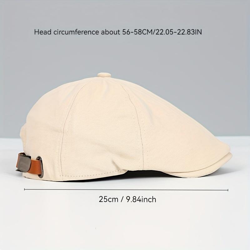 Vintage Newsboy Cap - Bucket Hat with Button Closure - Lightweight Non-Stretch Formal & Everyday Hat for Men & Women - Sleek Design Cap