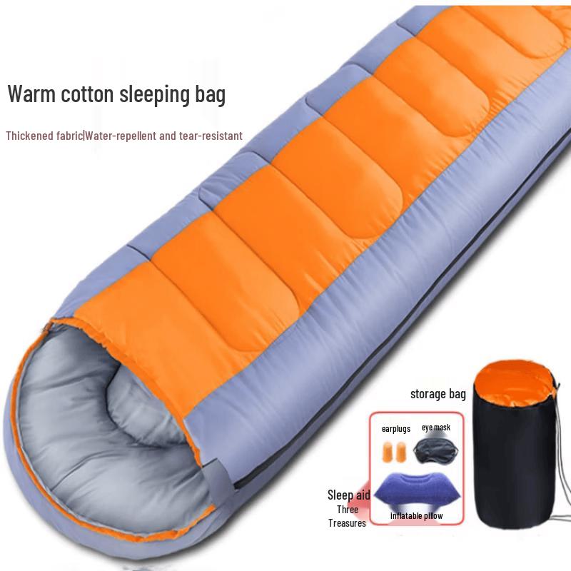 Ronglv Outdoor Warm Cotton Sleeping Bag Set