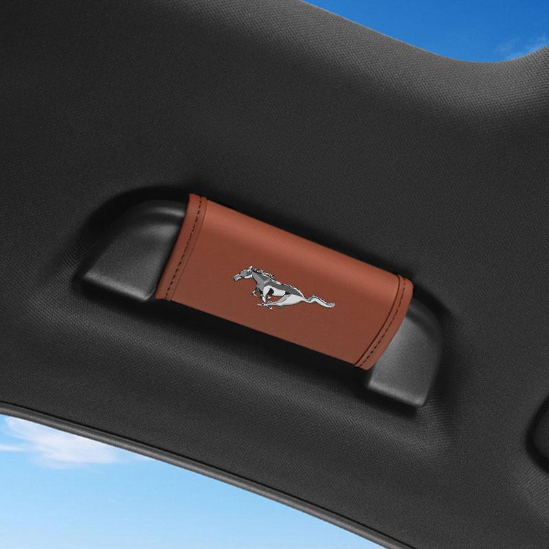 Nowy Pokrowiec Ochronny na Uchwyt Dachowy Wnętrza Samochodu Uchwyt do Pociągania Drzwi Samochodowych Uchwyt Hamulca Ręcznego Dla Forda Fiesta Ranger Focus Kuga Mustang S-MAX Transit Mondeo Esco