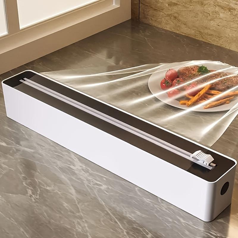 Dual-Function Cling Film Cutter - Quick Seal & Cut for Kitchen Storage. Durable & Efficient.