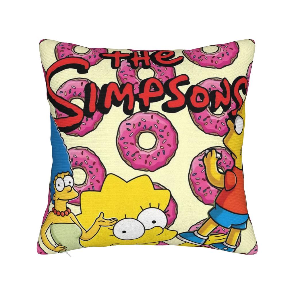 Anime S-Simpsonss Cartoon Pillow Cover Accessories Soft Cushion Cover Gift Throw Pillow Case Cover Home Multiple Sizes