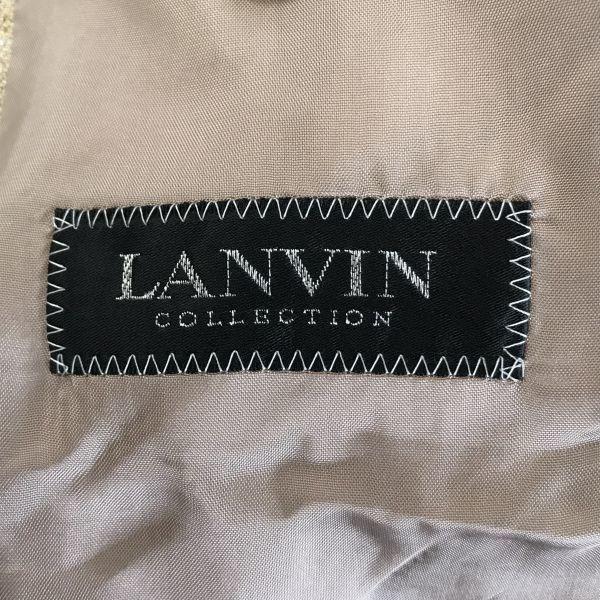 LANVIN/100% Linen Tailored Jacket/Men’s L/R50-46/Beige/Single/2-Button/Half Lined/Made in Japan(USED)