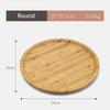 Japanese Style Bamboo Tea Tray Rectangular and Round Serving Trays Kitchen Platter Food Plate for Snacks Dessert and Breakfast