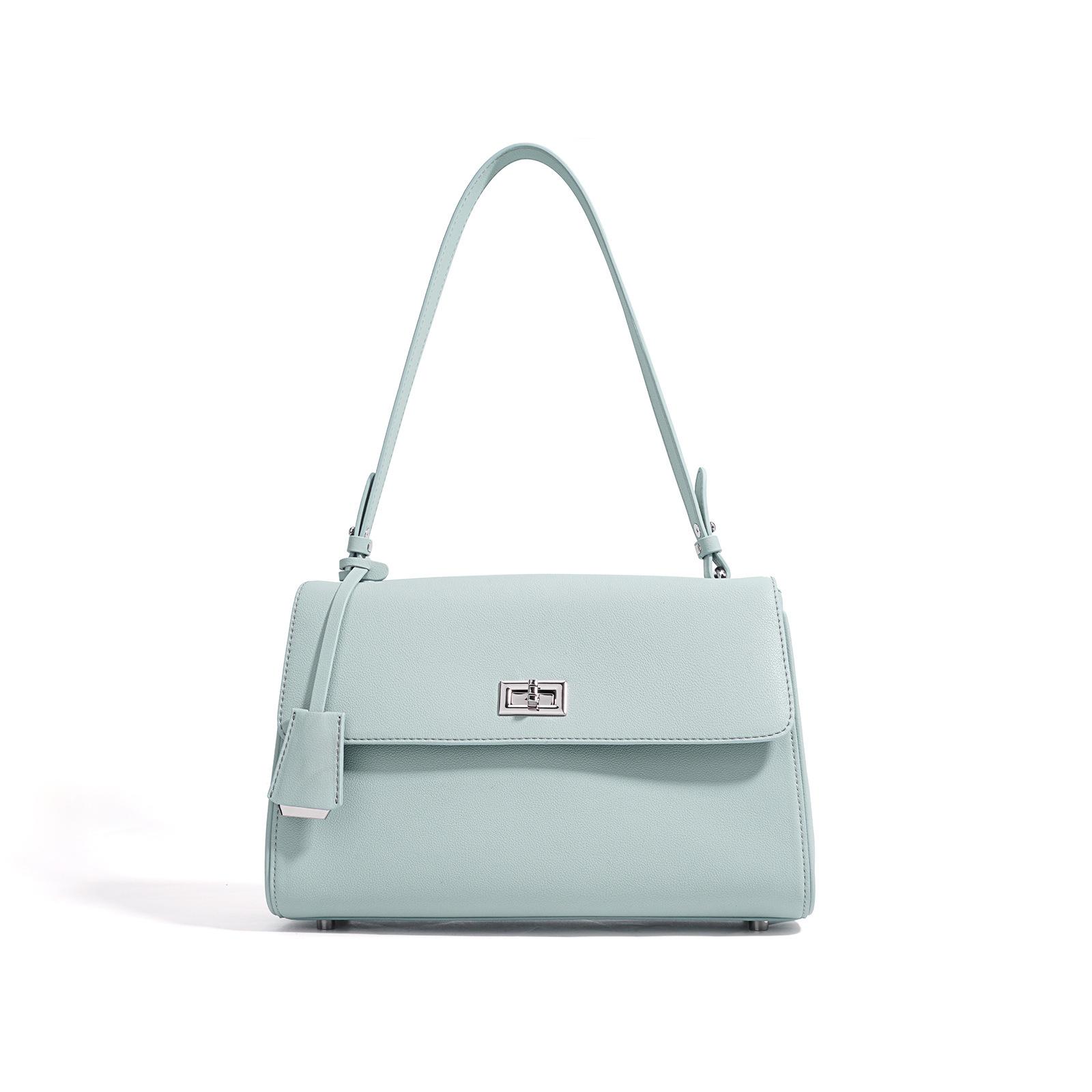 Высококачественная сумка через плечо Niche Design, модная, универсальная, простая, кожаная, большая вместимость, женская сумка синий